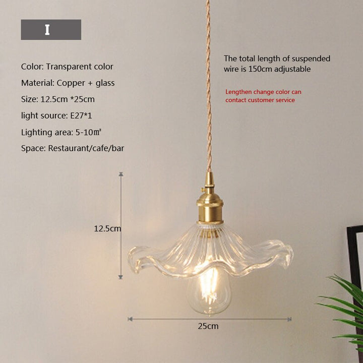 BowLift | Nordic Brilliance Transparent Glass Pendant Lamp