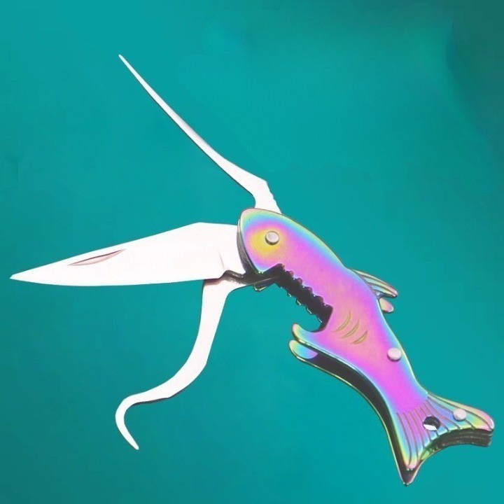 Sharp Shark Multifunctional Toothpick Knife Keychain | Bowlift