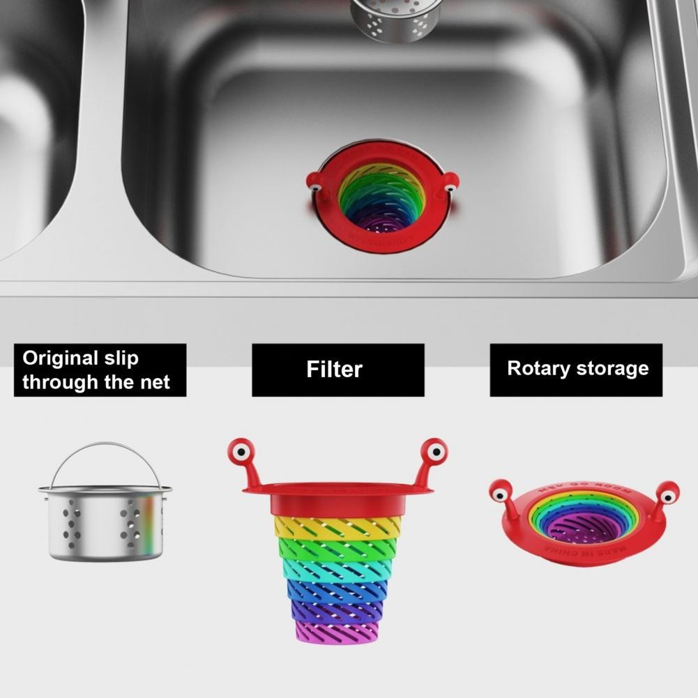 BowLift | Little Monster Colorful Foldable Sink Strainer Basket