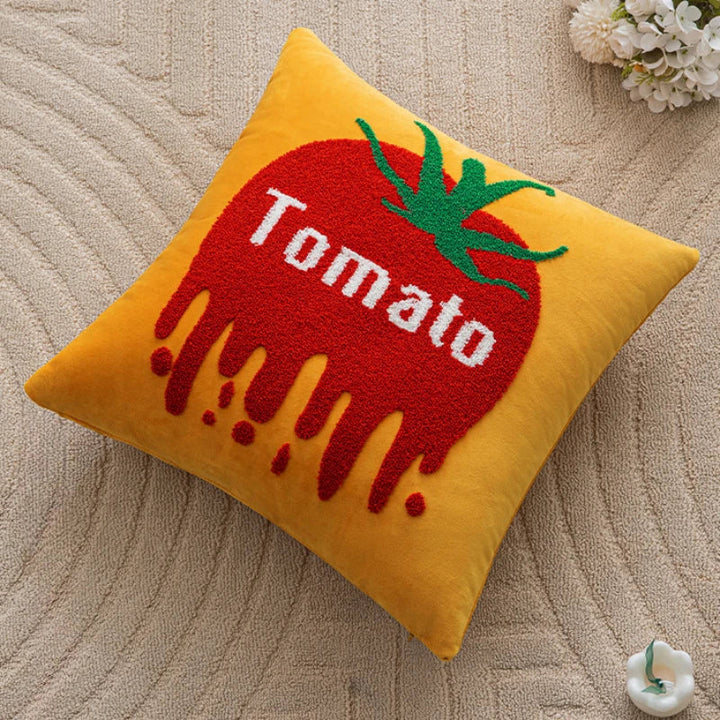 Fruit Embroidered Cushion Cover | Bowlift