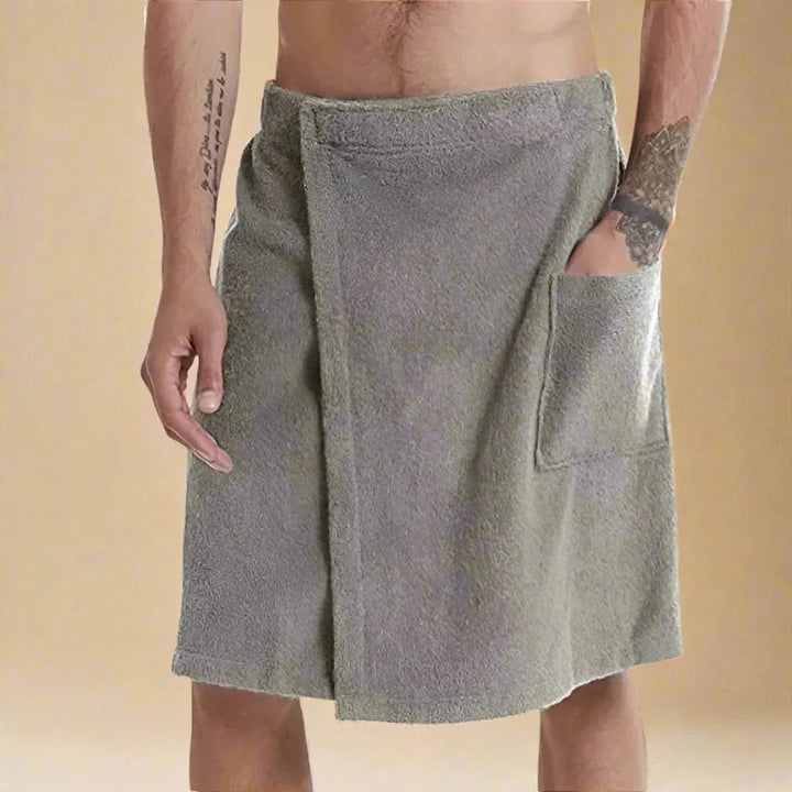 BowLift | PORTABLE BATH TOWEL ROBE – Soft & versatile bath towel with pockets for sauna, beach & fitness
