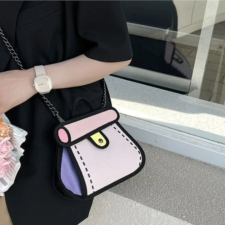 BowLift | 2D Canvas Texture Crossbody Bag