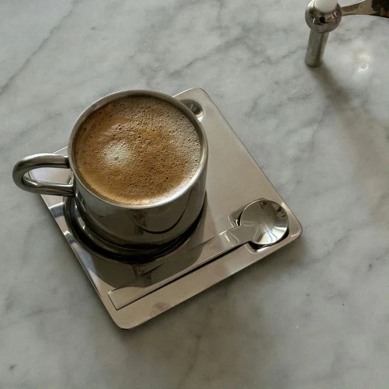 BowLift | Stainless Steel Coffee Cup and Tray