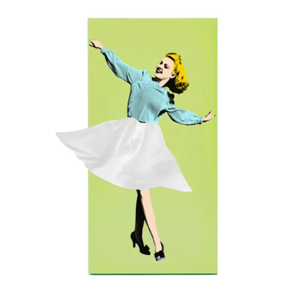 BowLift | Retro Rectangular Facial Tissue Box Case for Vanity, Countertop, or Nightstand
