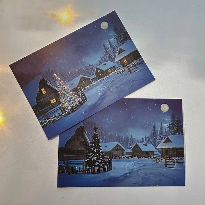 BowLift | Warm Glow Hidden Flame Reveal Mystical Winter Postcard