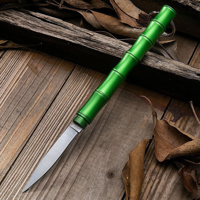Bamboo Portable Self Defense Camping Knife | Bowlift