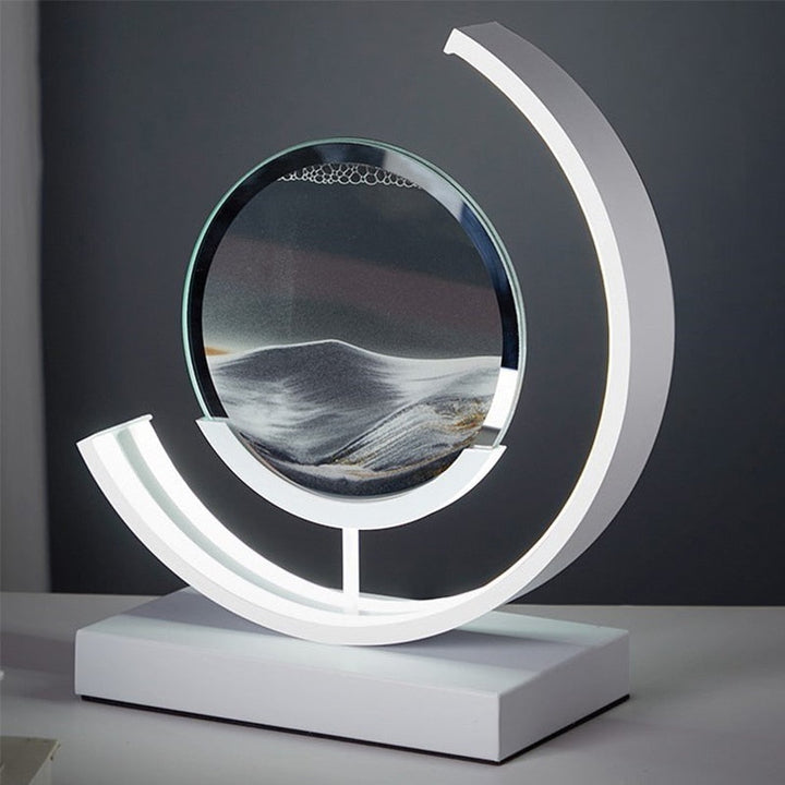 BowLift | Sand Table Lamp | Calming Sandscape Design | Perfect for Home Decor & Relaxation Spaces