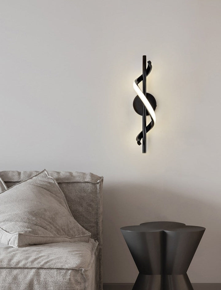 BowLift | SpiralLume – Minimalist LED Wall Light with a Modern Edge