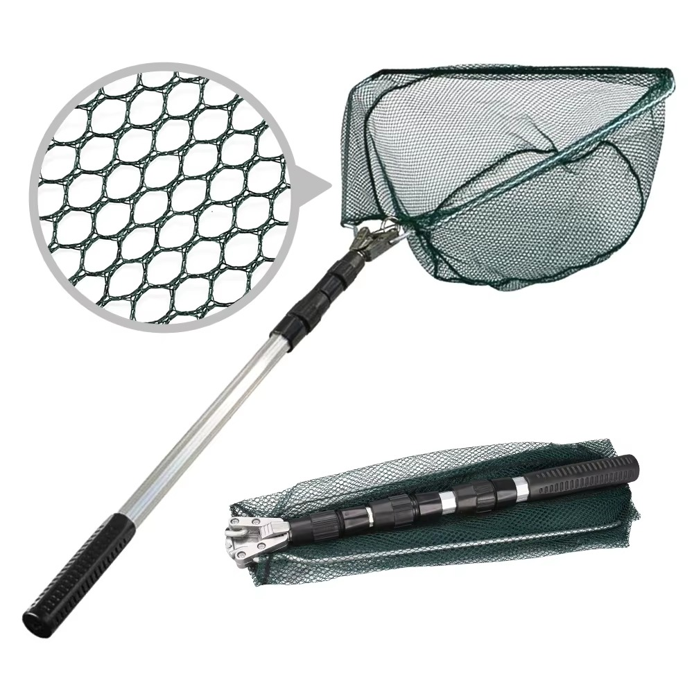 BowLift | Aluminum Alloy Telescopic Folding Fishing Net with Retractable Handle 51 Inch