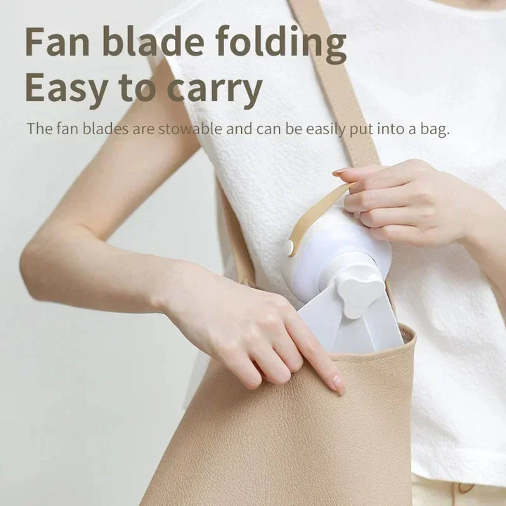 Portable Wireless Mini Ceiling Fan – USB Fan with Remote Control, Stand, Night Light for Home, Outdoor & Camping | Bowlift