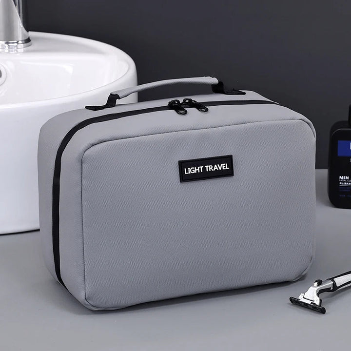 BowLift | Packvard Men's Toiletry Bag Travel | 24×16×11 cm | Water-repellent & Tear-resistant | With Carry Handle & Plenty of Storage