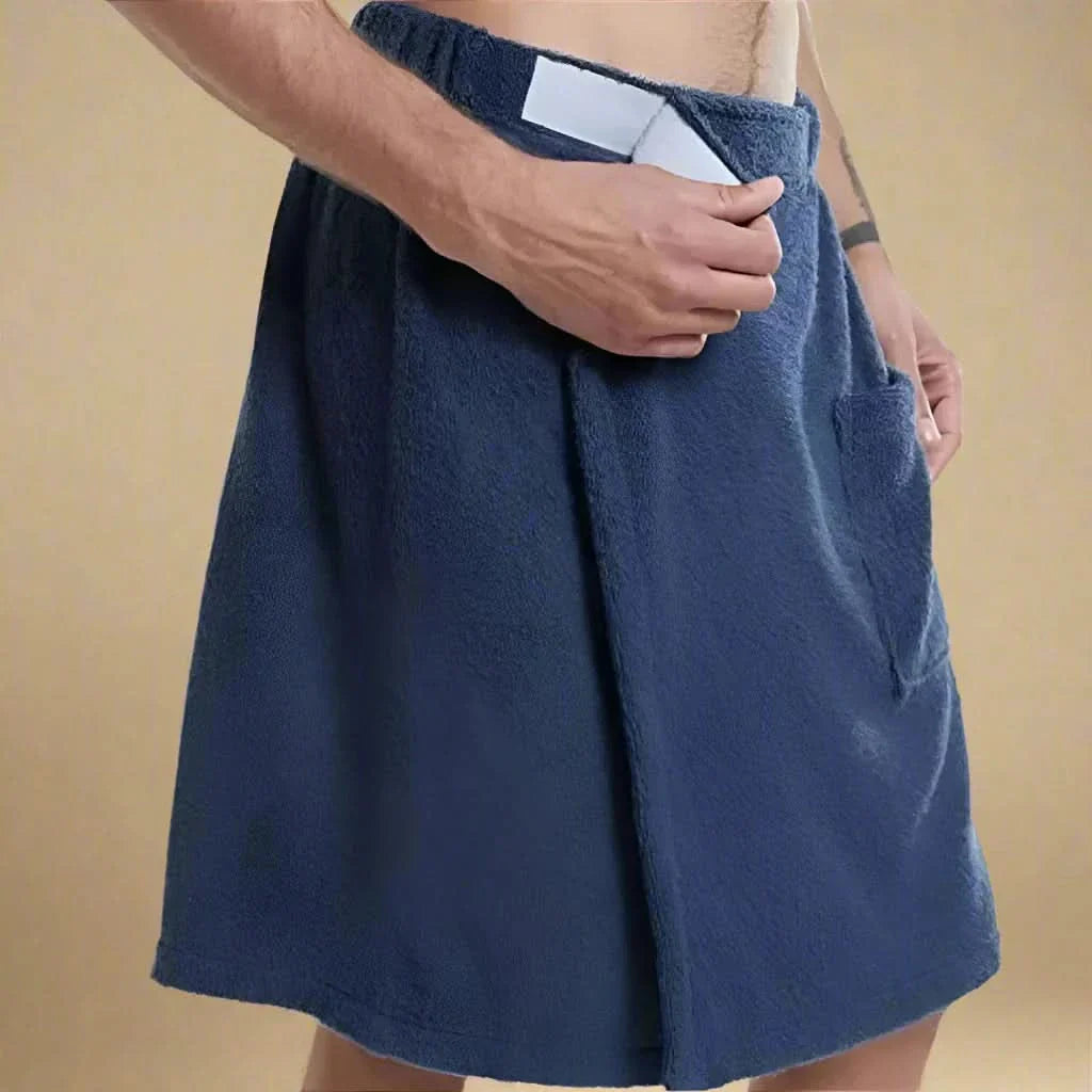 BowLift | PORTABLE BATH TOWEL ROBE – Soft & versatile bath towel with pockets for sauna, beach & fitness