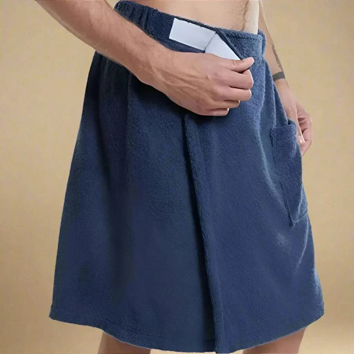 BowLift | PORTABLE BATH TOWEL ROBE – Soft & versatile bath towel with pockets for sauna, beach & fitness