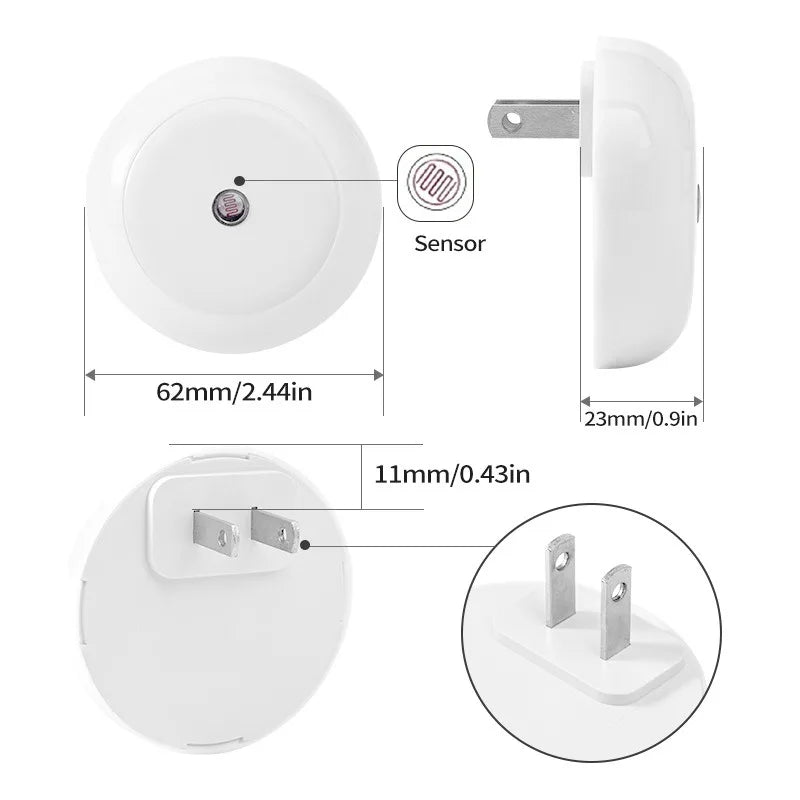 BowLift | NOXORA LED night light | Twilight sensor & automatic dimming | Plug-in light | Warm white