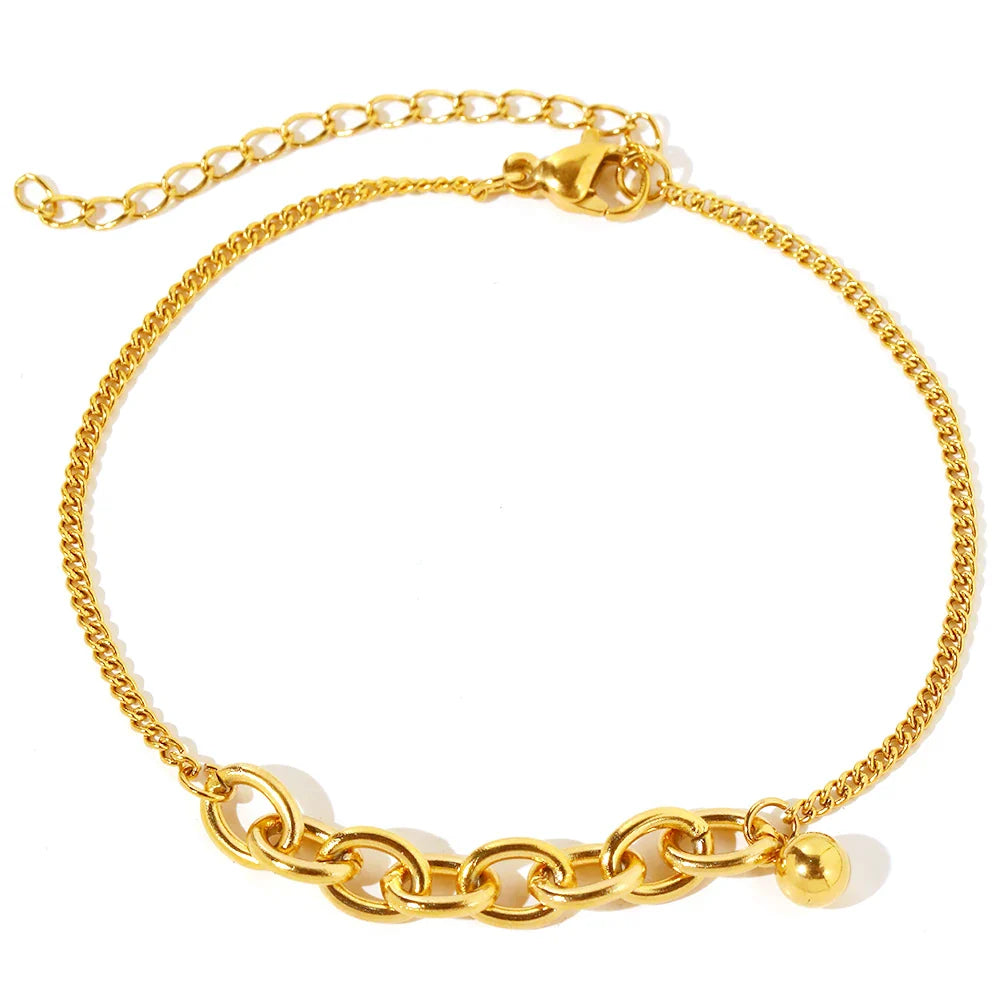 BowLift | Dainty Curb & Bold Paperclip Chain Bracelet
