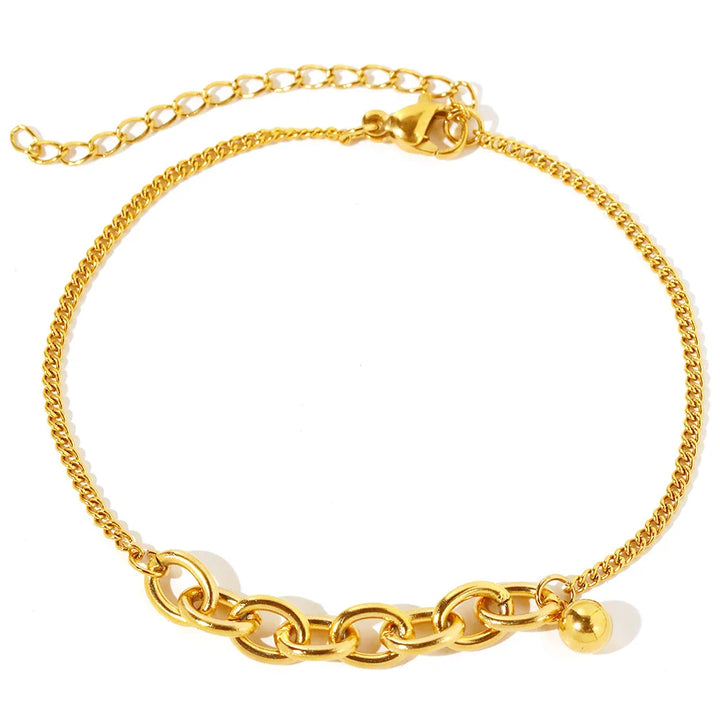 BowLift | Dainty Curb & Bold Paperclip Chain Bracelet