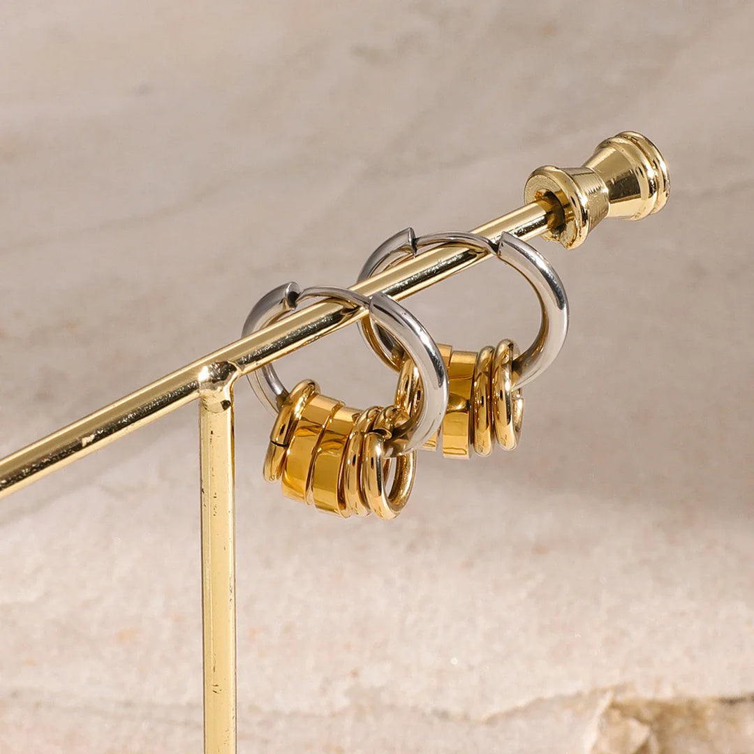 BowLift | Dainty Huggie Hoop Spiral Earrings