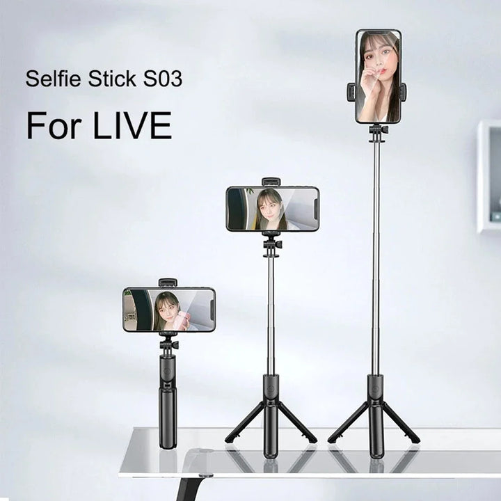 BowLift | Bluetooth Selfie Stick Tripod with Fill Light