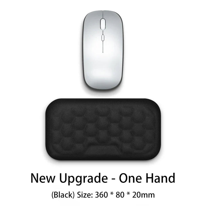 BowLift | SilentaPad Wrist Rest | Ergonomic Mouse Pad with Memory Foam & Massage Area | For PC, Laptop & Gaming