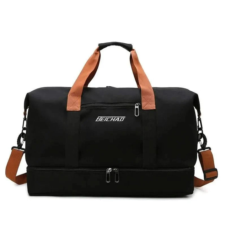 BowLift | Portable fitness bag with shoe compartment and wet dry separator bag for active travelling