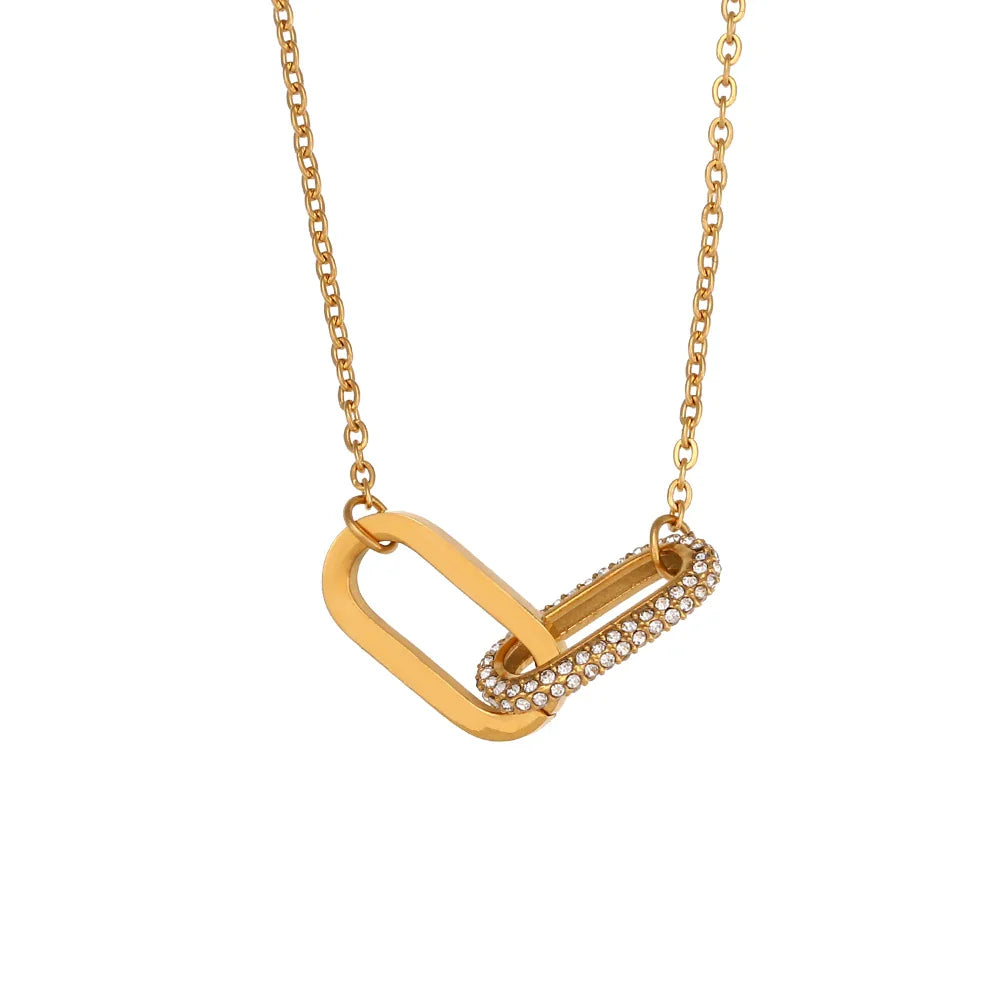 BowLift | Classy Paper Clip Link Love Necklace