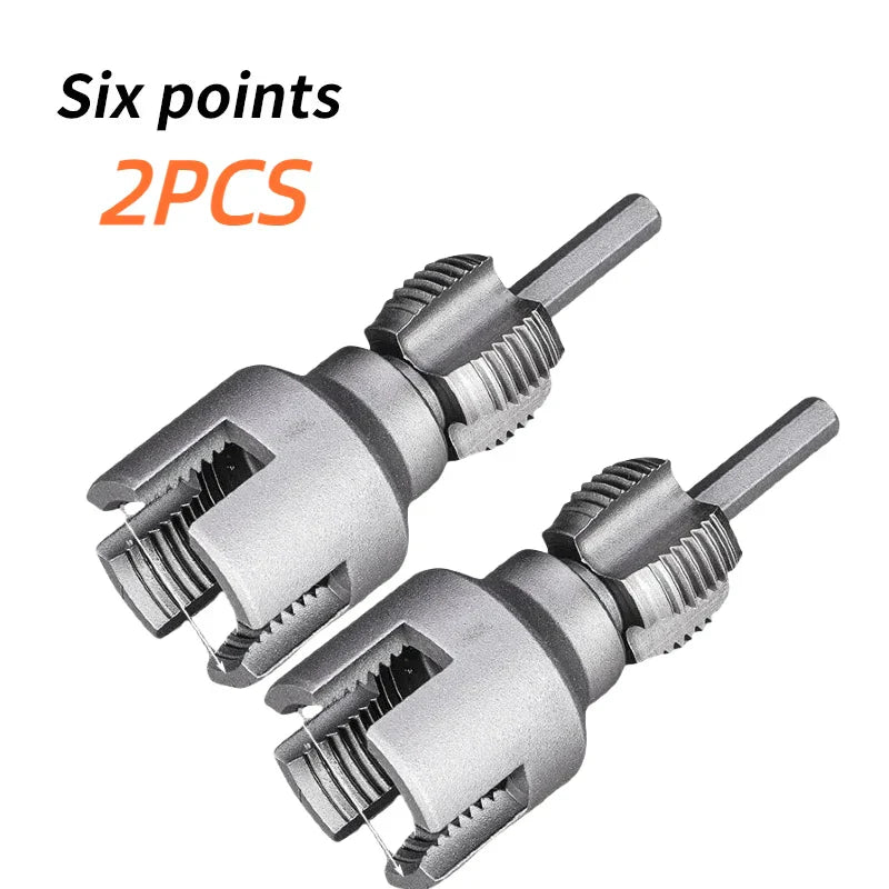 Pipe Thread Reamer & Edge Cutter Drill Attachment Tool | Bowlift