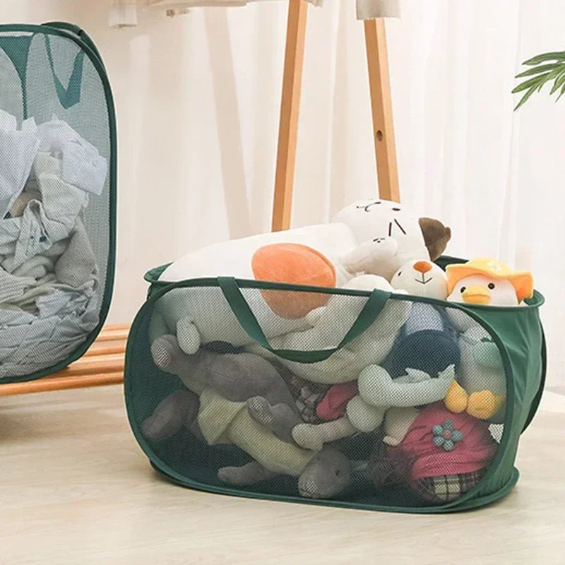 BowLift | Laundry Basket Faltix | Pop-Up Design | With Side Pocket & Reinforced Frame | Single or with Double Separation