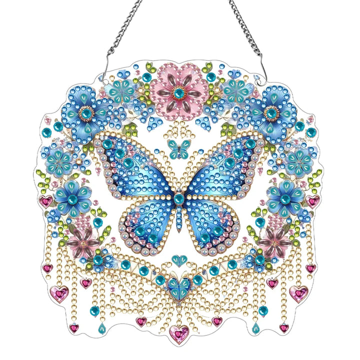BowLift | Butterfly Pendant | 5D DIY Diamond Painting | Double-Sided Acrylic | Sparkling Window Decoration