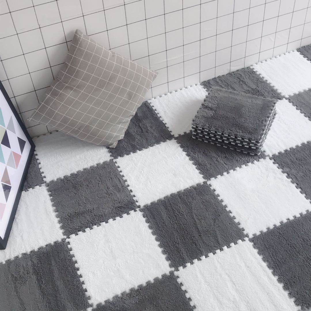 DIY Winter Plush Puzzle Mat | Bowlift