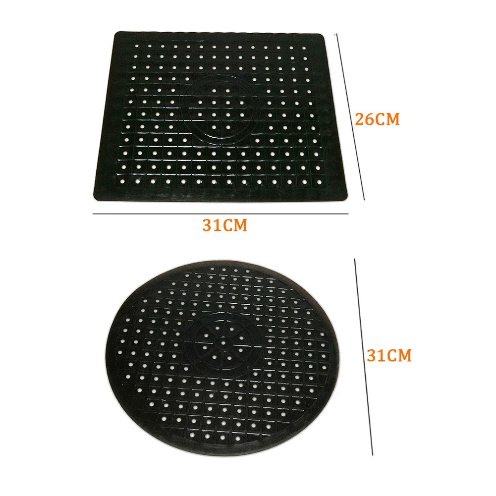 BowLift | Rubberin Non-slip Sink Mat Made of Rubber | Heat-resistant Draining Mat & Base | Soft Silicone Mat for Kitchen & Bathroom | Rectangular or Round