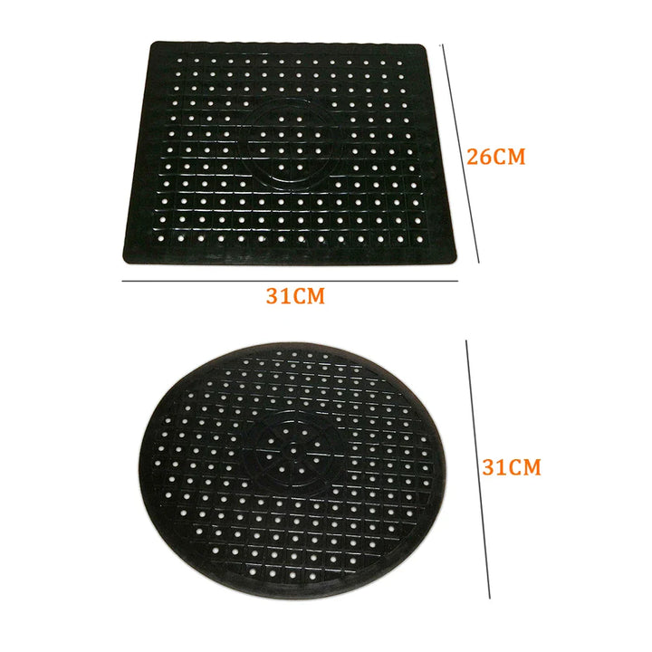 BowLift | Rubberin Non-slip Sink Mat Made of Rubber | Heat-resistant Draining Mat & Base | Soft Silicone Mat for Kitchen & Bathroom | Rectangular or Round