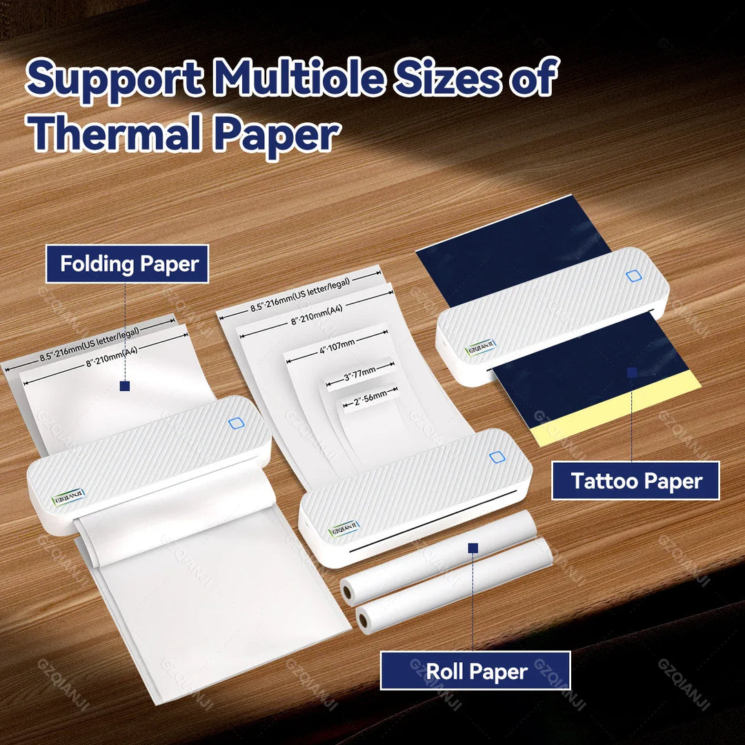 BowLift | Portable Inkless Bluetooth A4 Thermal Printer