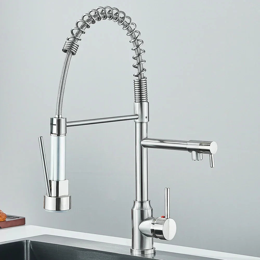 BowLift | SpringFlow – Kitchen faucet with dual outlet