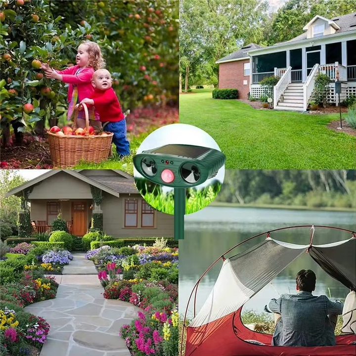 BowLift | Solar-Powered Ultrasonic Animal Repellent for Gardens and Yards