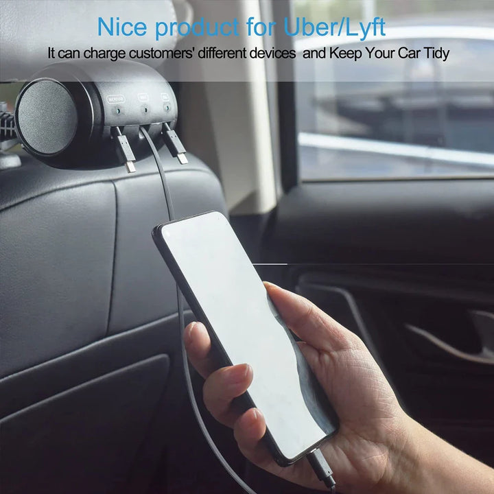 BowLift | Retractable Car Backseat Fast Charging Adapter