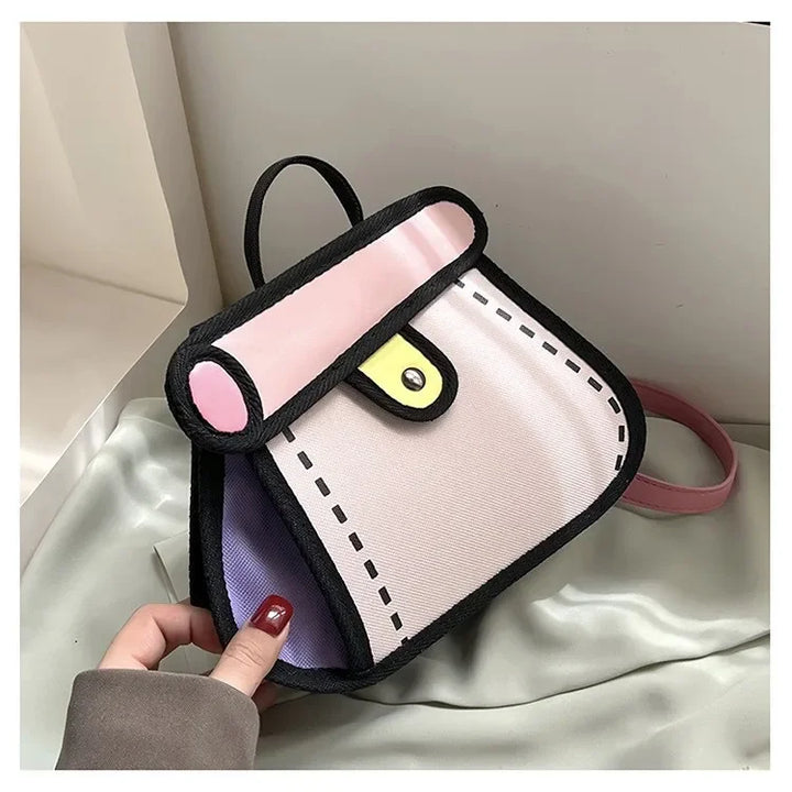BowLift | 2D Canvas Texture Crossbody Bag