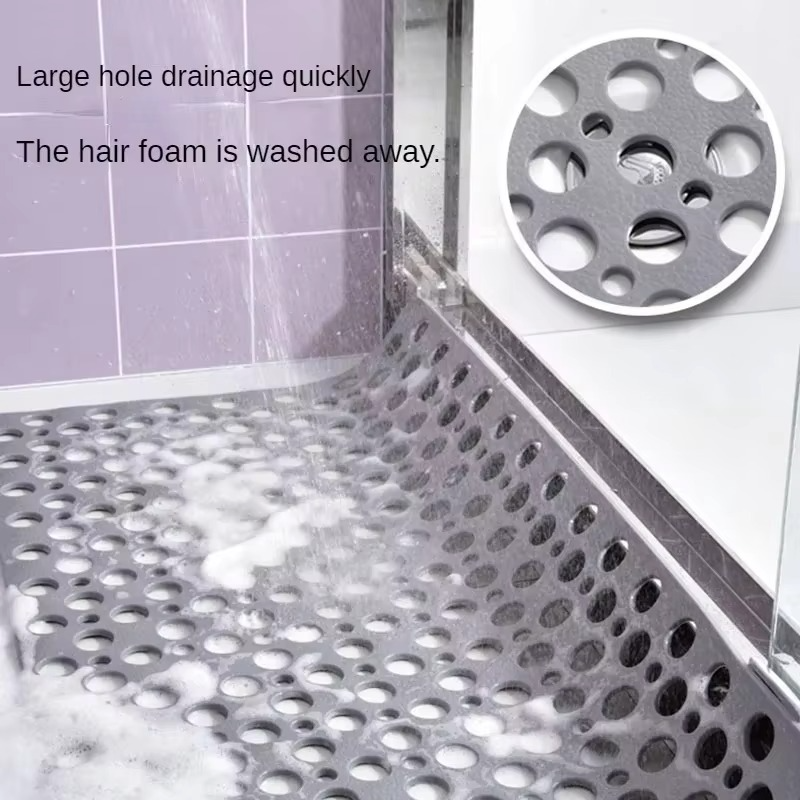 BowLift | Extra-Porous TPE Non-Slip Shower Mat with Strong Suction, Anti-Mold, Machine Washable
