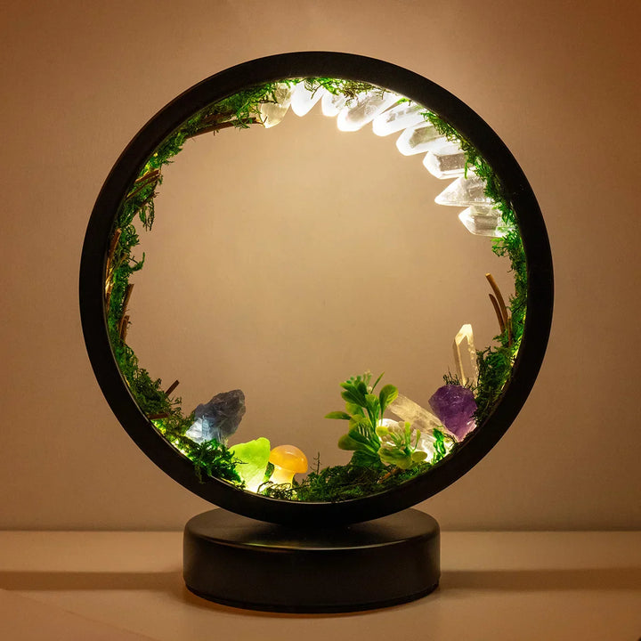 CrystalGlow Luxe Circle Night Lamp | Bowlift