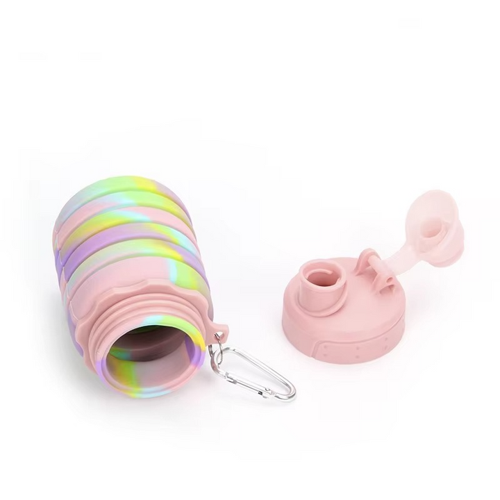BowLift | Collapsible Silicone Water Bottle – Portable Folding Travel & Sports Bottle Cup