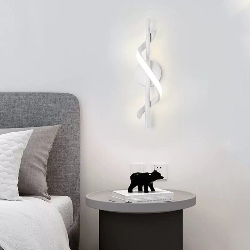 BowLift | SpiralLume – Minimalist LED Wall Light with a Modern Edge