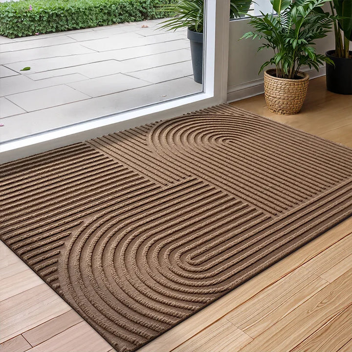 BowLift | Polyester Rubber Door Mat Non-Slip and Water-Absorbent for Indoor and Outdoor