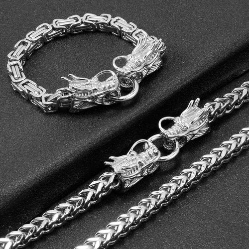 BowLift | Gothic Stainless Steel Dragon Bracelet