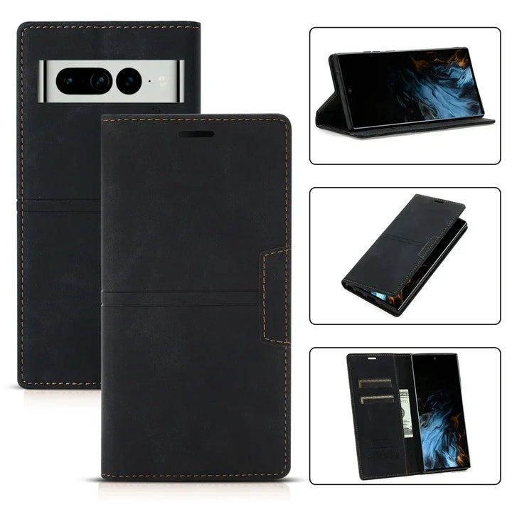 BowLift | Leather Wallet Cover Flip Case - Google Pixel