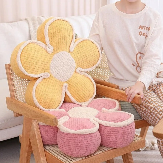 Pastel Fluffy Flower Cushion | Bowlift