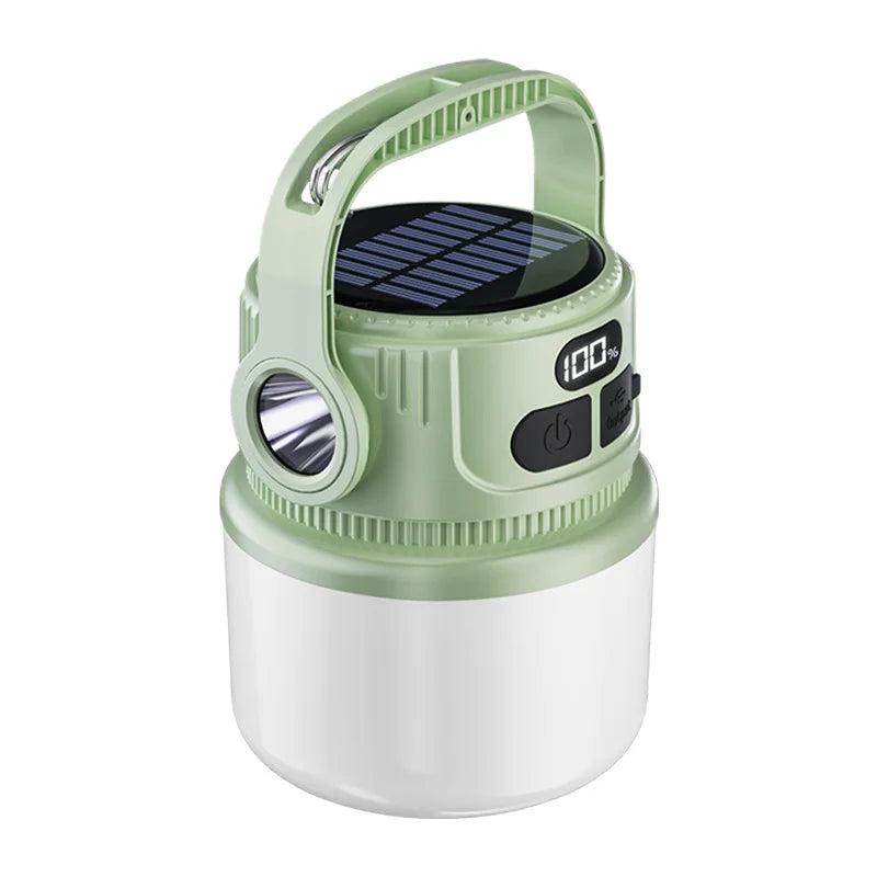 BowLift | Luminatra Solar LED Camping Lamp | Rechargeable & Waterproof | 6 Light Modes | For Outdoor, Emergencies & Travel