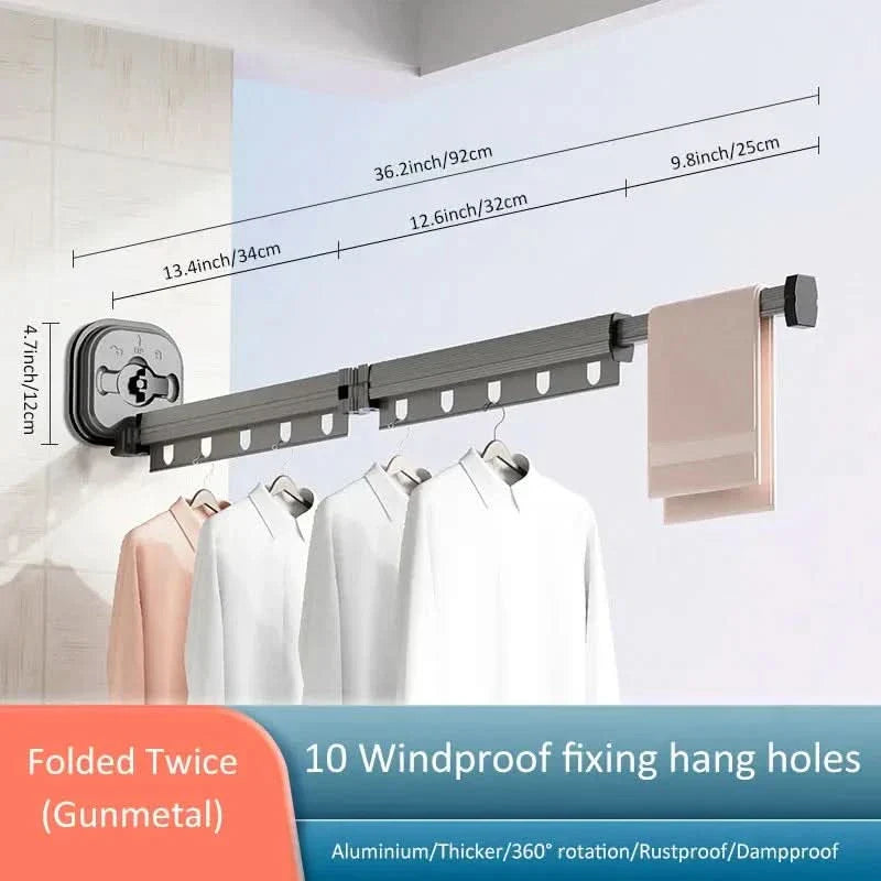 BowLift | WandLuft Flex – Folding Clothes Dryer for Space-Saving Drying