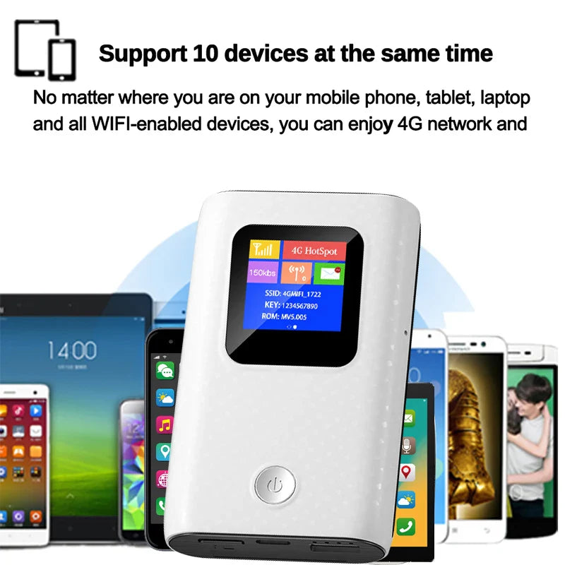 BowLift | MF905C Asia 4G LTE WIFI Router Portable 6000mAh Charger Wireless Hotspot 150Mbps Pocket Mobile Modem