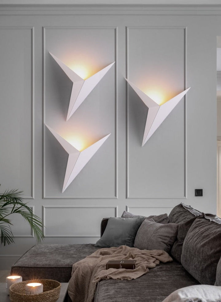 BowLift | Triangular Wall Lamp – Minimalist Design
