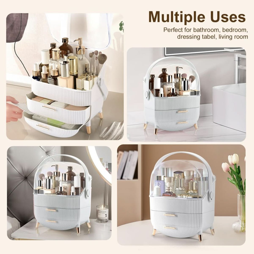 BowLift | up organiser - Dustproof & waterproof cosmetics box with elegant design