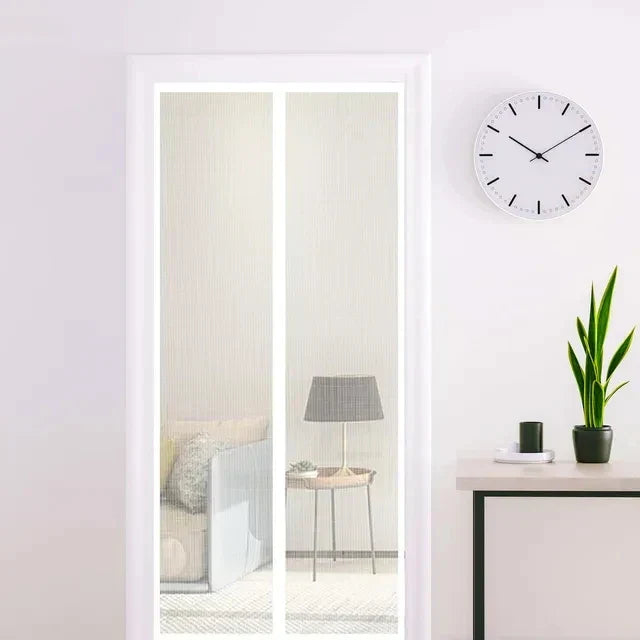 BowLift | BugGuard Magnetic Fly Screen Door – Hands-Free Mesh Door with Auto-Close for Insect Protection